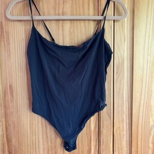 Skims Black Spaghetti Strap Bodysuit